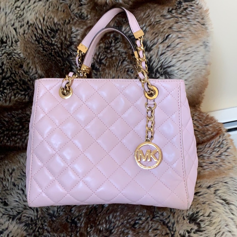 Michael Kors Susannah Ballet Quilted Leather Tote